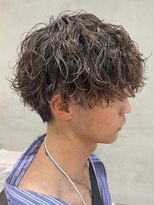 フィフス 大分(fifth)&nbsp;大分シャドウパーマメンズカットラウンドマッシュツーブロック