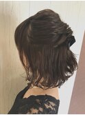 ハーフアップ