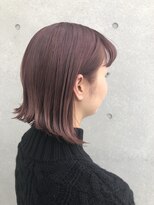 カカン(Kakan)&nbsp;ピンクアッシュのボブスタイル
