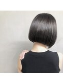 【Zina千早】艶カラー/ボブ/ブルーアッシュグレー/20代30代40代