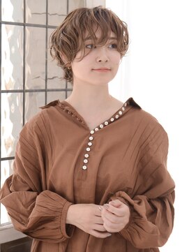 ロアー 葛西店(RAWR hair) 【RAWR】無造作パーマ_メンズライク_カーリーショート