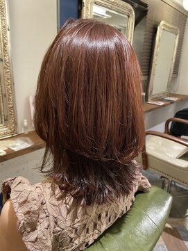 ムーン(moon) #美髪のススメ#ネビージュ#大人かわいいヘア#こなれミディ