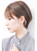 前下がりボブ・  内巻きワンカール・  ボブショート・インナー