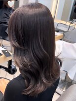 ノク(nok)&nbsp;ラベンダー×グレージュ_ココアベージュボブウルフ