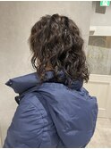 くせ毛風ロブパーマ