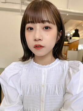 ハニーシブヤ(HONEY shibuya) 大人可愛い20代30代40代くびれボブ×ショコラベージュ