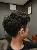 ツーブロックショート、シャドウカラー、ヘッドスパ