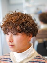 グットルーズトウキョウ(GOOD LOOSE TOKYO) ツーブロックマッシュ波巻きパーマツイストスパイラル束感