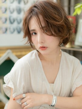 カバーヘア ブリス 戸田公園西口店(COVER HAIR bliss) アシンメトリー外国人風小顔ボブパーマh2戸田公園20代30代40代