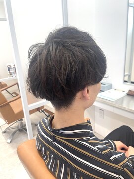 ロミーオム 本厚木(ROMMY. Homme) ゆるふわナチュラルパーマメンズカット刈り上げ