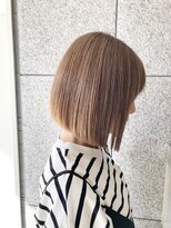 ルシア(LUCIA) 脱白髪染め/暗染からのハイトーンミニボブ