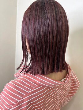 イーストハムネオ(EAST HAM NEO) ミディアムボブ/ピンクブラウン