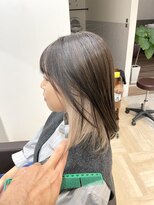 クープ(Coup) ☆インナーカラー ミルクティー×グレージュ☆