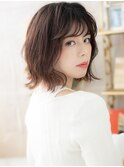斜めバングくせ毛風ウルフカット外ハネロブh3戸頭20代30代40代