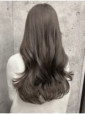 うるツヤオリーブベージュモテ髪色気エアリーカール美髪大人ヘア