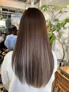 ロア インターナショナル 新宿店(LoA International) 【LoA】インナーカラーホワイトベージュダブルカラー