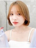 髪質改善縮毛矯正レイヤーカット顔周り前髪韓国ミニウルフ/大宮