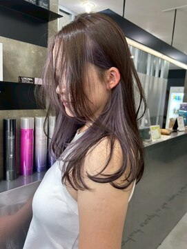 キング 枚方店(K!ng) ハイライトカラーミルクティーベージュレイヤーカット