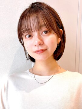 セイドット リー(Say. Ree) Say.丸みショートレイヤーひし形ショートグレーベージュ表参道