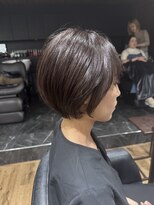 ハピネス クローバー 八木店(Happiness CLOVER)&nbsp;丸みショート　暗髪　大人可愛い　グレージュ　大和八木