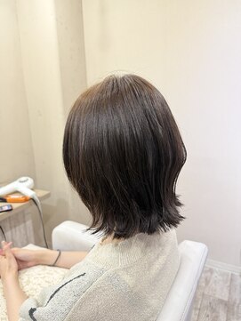 ヘアーアートミュージアム(Hair Art Museum) くびれボブ/レイヤーボブ/レイヤー/くすみブラウンカラー