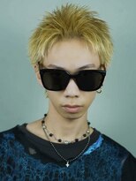 オーシャントーキョー 大阪(OCEAN TOKYO)&nbsp;ハイライトミルクティーベージュツーブロックメンズマッシュ