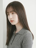 リル バイ フレイムス 川口(Lilou by Frames)&nbsp;酸性ストレート縮毛矯正髪質改善30代40代◎前髪ありロング川口