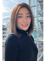 トップシェイプ(TOP SHAPE) ナチュラルストレート艶ボブ透明感ブラウン小顔ミディアムヘア◎