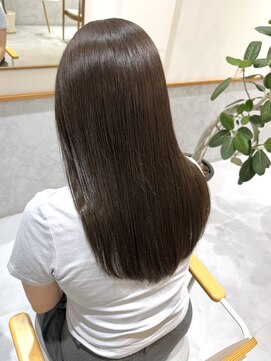レンジヘアー(lange hair) 赤み抑えたブラウンカラー【鈴鹿/津/ブリーチなし/髪質改善】