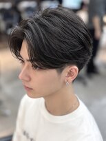 シーフ 千葉(Cyf)&nbsp;MEN’S HAIR/千葉駅/センターパート/曲がる縮毛矯正/齊藤大樹