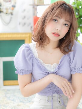 カバーヘア ブリス 川口(COVER HAIR bliss) バレイヤージュｘシースルーバングこなれヘア川口