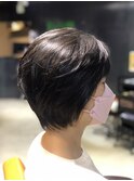 襟足長めさんショート
