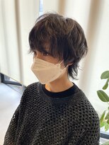 ヘアー アイス ルーチェ(HAIR ICI LUCE) 無造作パーマ ウルフパーマ メンズウルフ / 山中