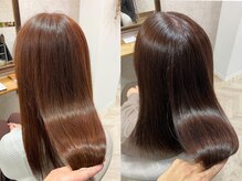 【ekoluイチオシクーポン♪迷ったらこれ！！】★カット＋カラー＋髪質改善3ステップトリートメント￥7700