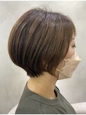 丸み大人ショートボブ