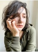 【kiji】雰囲気のあるパーマボブ#久屋大通#丸の内#伏見