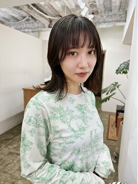 アル 心斎橋(alu) オリーブグレー/ニュアンスカラー/ツヤ髪スタイル