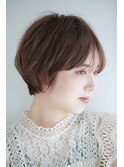 大人可愛いナチュラルショート