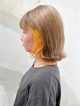 レイール 吉祥寺(Reir) 【Reir吉祥寺】*インナーカラー+イエロー×ミルクティ*