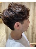 刈り上げマッシュパーマ束感ラフ無造作【カミケンネクスト】