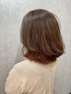 ウィスプ 赤羽店(wisp) 外はねミディアム☆インナーピンク