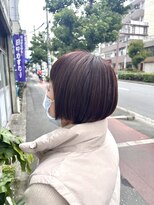 ヘアー アトリエ イチ(hair atelier iti) ショートヘアーのピンクカラー