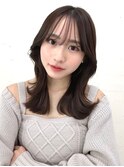 20代30代40代◎前髪パーマグレーベージュレイヤーロング黒髪