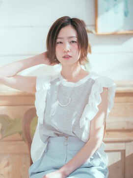 カバーヘアアンドスパ ブリス 浦和(COVER HAIR&SPA bliss) 外ハネカールグラデーションカラーマッシュウルフtk3浦和