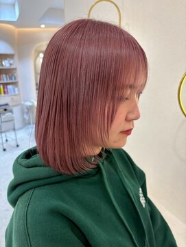 アンククロス 青山店(ANKH CROSS) レイヤーカット/ハイトーン/ラベンダーピンク