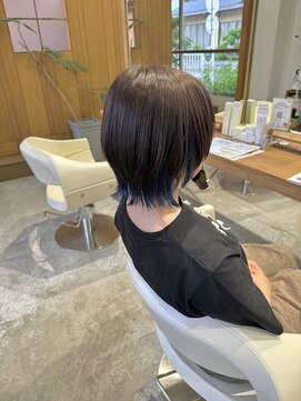 フラム(fulam) ショートウルフ×インナーネイビー