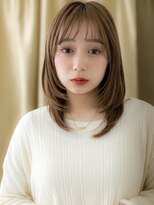 カバーヘア ブリス 志木南口駅前店(COVER HAIR bliss)&nbsp;イヤリングカラー艶髪顔回りレイヤーカットTc4志木20代30代40代