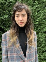 キーチェ 梅田中崎町(keych)&nbsp;裾カラー/ウェーブミディアム[中崎町/梅田駅］