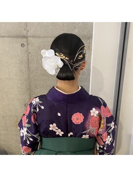 アヴァンス 光明池店(AVANCE.) 艶で魅せる和装シニヨンスタイル♪