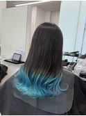 シアンブルーグラデーションカラー